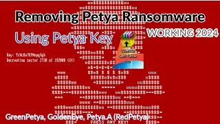 [2024 Working] How to remove Petya ransomware using decryption key generation