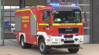 5×RTW+1×KDOW+1×HLF+1×DLK+1×TLF 4000 Der Feuerwehr Monheim auf Einsatzfahrt (21.5.2024)