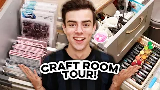 Small Craft Room Tour + Organization Hacks! - Simon Hurley