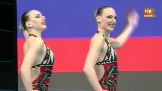 Svetlana KOLESNISHENKO / Svetlana ROMASHINA RUS Duet Technical Final 2021 European Championships