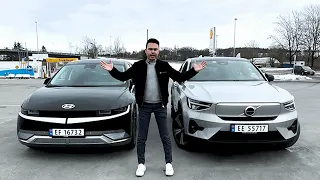 600KM REAL WORLD RACE | Volvo C40 vs Hyundai Ioniq 5