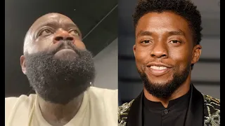 Rick Ross Gets Emotional After Remembering Chadwick Boseman