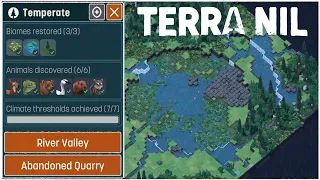 Terra Nil Full Gameplay Part 5: Abandoned Quarry + All Animals Discovered