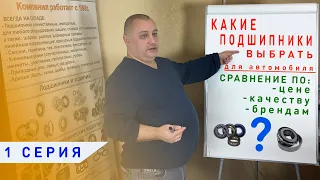 Автомобильные подшипники | Какие подшипники выбрать?|1 СЕРИЯ| Сравнение по цене, качеству и бренду.