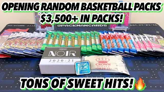 TONS OF SWEET PULLS!🔥 $3,500+ RANDOM BASKETBALL PACK OPENING!