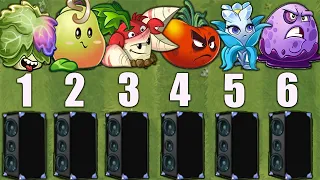 All Plants 1 Power-UP vs 99 Speaker Item - Who Will Win? - PvZ 2 Challenge