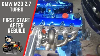 BMW m20 TURBO engine build and first start