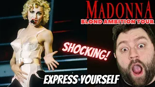 FIRST TIME SEEING Madonna LIVE! Express Yourself | Blond Ambition Tour 1990 REACTION