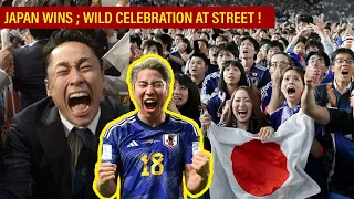 Crazy Japan Celebration After Japan Vs Germany Win in Worldcup 2022