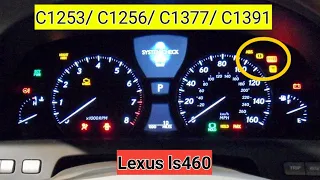 C1253/ C1256/ C1377/ C1391 /Lexus ls460 Abs Problem /Abs light Problems Solution Toyota Lexus 460