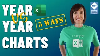 Excel Year on Year Charts - 5 Ways!
