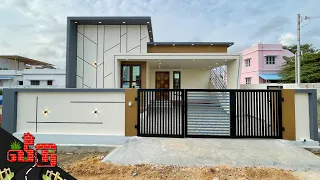 இந்த பட்ஜெட்ல இப்படி ஒரு அசத்தல் வீடா!! 2BHK Compact Budget House with Full Interior | Veedu 410