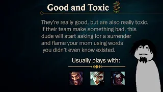 Toxicity Levels of League Players