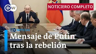 DW Noticias del 26 de junio:  Putin agradeció a los rusos su "patriotismo" [Noticiero completo]