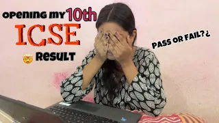 Opening my 10th result | pass or fail ?? | #hemangichawda #youtube #icseboard #result