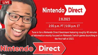 🔴LIVE NINTENDO DIRECT 40 MINUTE REACTION WITH YOU! (Zelda, Metroid?) 2.8.2023