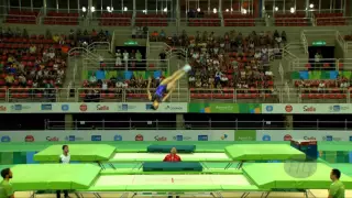 LI Dan (CHN) - 2016 Olympic Test Event, Rio (BRA) - Individual Final Trampoline Routine 1