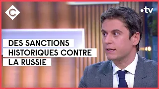 Guerre en Ukraine : sanctions contre sanctions, avec Gabriel Attal - C à Vous - 07/03/2022