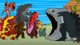 Godzilla x Crocozilla Kong Bloop Identity Brachiosaurus & EVOLUTION Full SirenHead Animation Cartoon