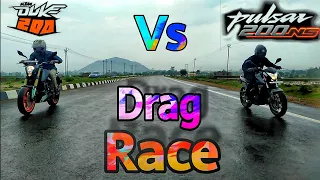 Ns200 vs duke200 #2019  Drag Race | exhaust note