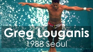 Greg Louganis Hits Head, Wins Diving Gold for U.S. at 1988 Olympic Games