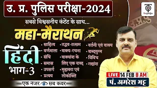 UP POLICE - 2024 महा-मैराथन हिन्दी , Complete Hindi marathon Part-3 for UPP...TargetOn