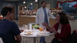 Schmico part 92: Levi gets out of surgery and eats with Nico (Grey’s 18x08)