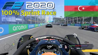 F1 2020 - Let's Make Tsunoda F2 Champion #10: 100% Sprint Race Baku