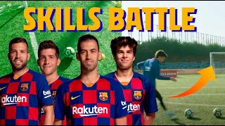 SKILLS BATTLE: BUSQUETS, ALBA, RIQUI PUIG & SERGI ROBERTO vs FANS