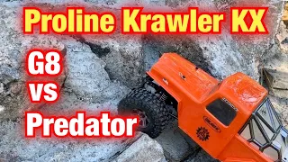 Proline Crawler Tire Test G8 vs Predator with the Axial Superlite