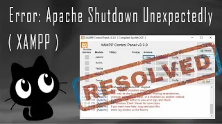 [Resolved] Error: Apache shutdown unexpectedly in XAMPP | Apache start error in XAMPP