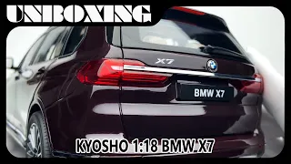 BMW X7  / 1:18 diecast car model by KYOSHO / UNBOXING