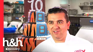 Buddy cria bolo "dois em um" para surpreender irmãs gêmeas | Cake Boss | Discovery H&H Brasil