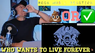 First REACTION to "Rock Music" Queen (Who Wants To Live Forever)