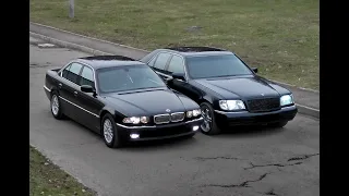 BMW 750i E38 против Mercedes-Benz S-Class 600 W140 в Провинции