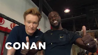 Conan Hits The Gym With Kevin Hart | CONAN on TBS