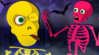 Spooky Nursery Rhymes & Kids Songs | Scary Skeleton Finger Family | Teehee Town