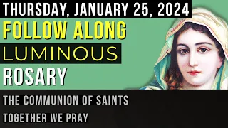 WATCH - FOLLOW ALONG VISUAL ROSARY for THURSDAY, January 25, 2024 - PERPETUAL