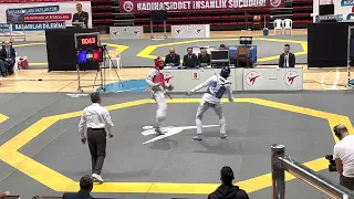 Muhammed Emin Yıldız Mehmet Kani Polat Büyükler Türkiye Taekwondo Şampiyonası 74 kg FİNAL