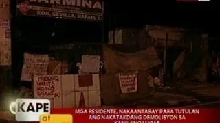 KB: Mga taga Carmina Compound, nakaantabay para tutulan ang nakatakdang demolisyon