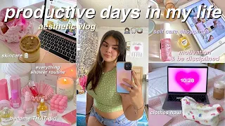 AESTHETIC VLOG🍵 new habits, productivity, self care, shopping haul & journaling *MOTIVATIONAL*