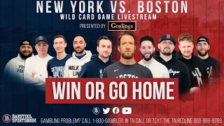 Live from the #BarstoolSportsbook for Red Sox/Yankees do or die Wildcard game pres. by @theblackseal