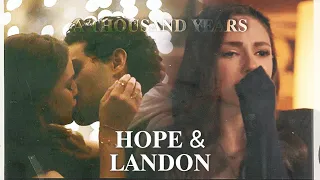 〻﹒hope  &  landon ・ a  thousand  years