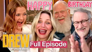 Drew Barrymore's Surprise Birthday Special: David Letterman, Cameron Diaz, Steven Spielberg & More