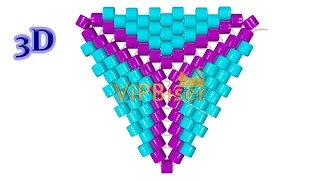 Beaded Triangle. 3D Tutorial