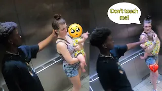 Disturbing Mommy In a Lift! 🥺 -  Social Experiment