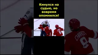 Кинулся на судью!