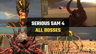 Serious Sam 4 - All Bosses With Cutscenes (All Boss Fights)