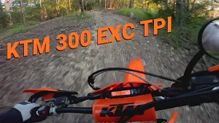 Morning bash on the KTM 300 EXC TPI