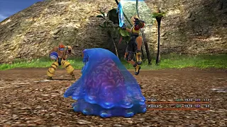 What happens if Tidus kills the Water Flan in Besaid?